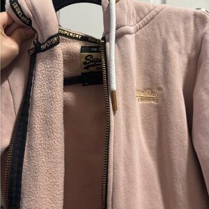 Superdry Blush Pink Fleece Jacket